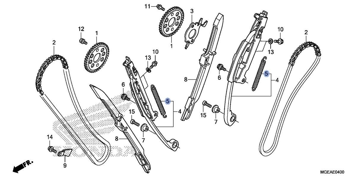 Honda OEM part 14516-MGE-310