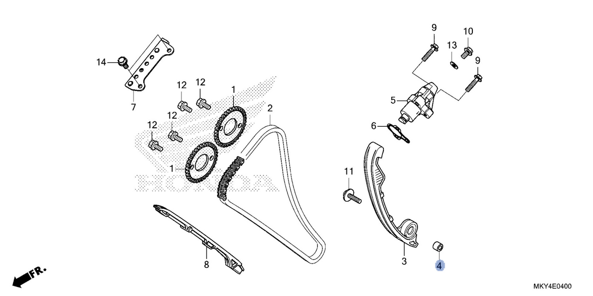 Honda OEM part 14517-MKN-D10