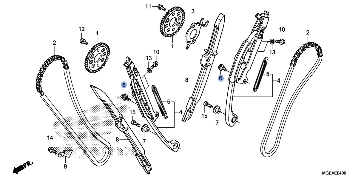 Honda OEM part 14519-MGE-000