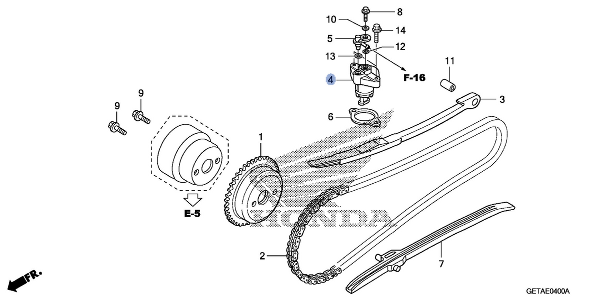 Honda OEM part 14520-GEZ-612