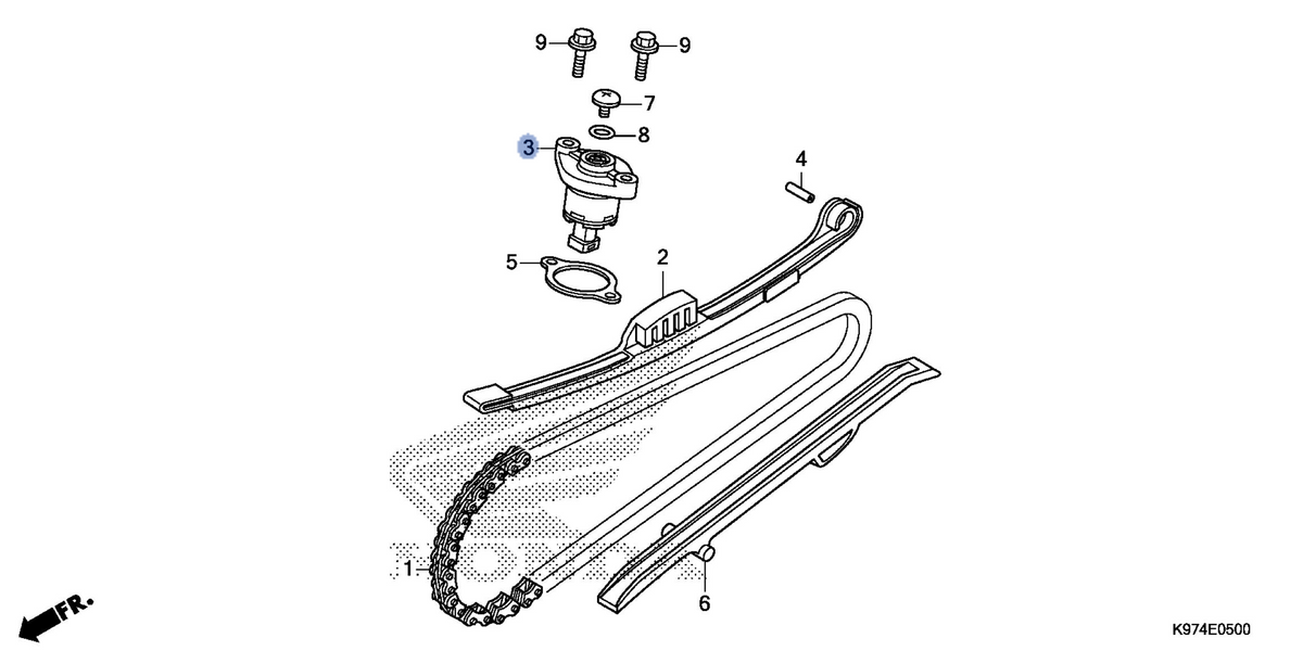 Honda OEM part 14520-K60-T01