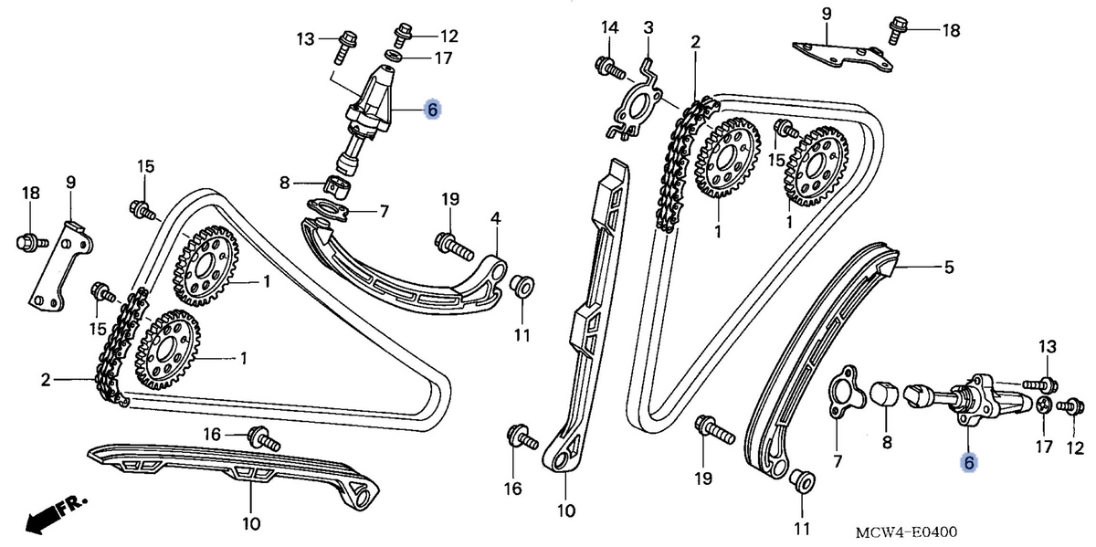 Honda OEM part 14520-MCW-013