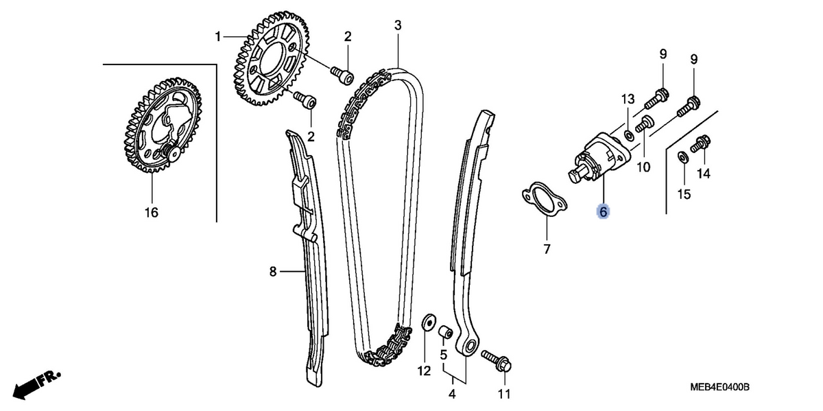 Honda OEM part 14520-MEN-671