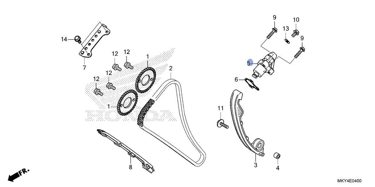 Honda OEM part 14520-MJE-DB1
