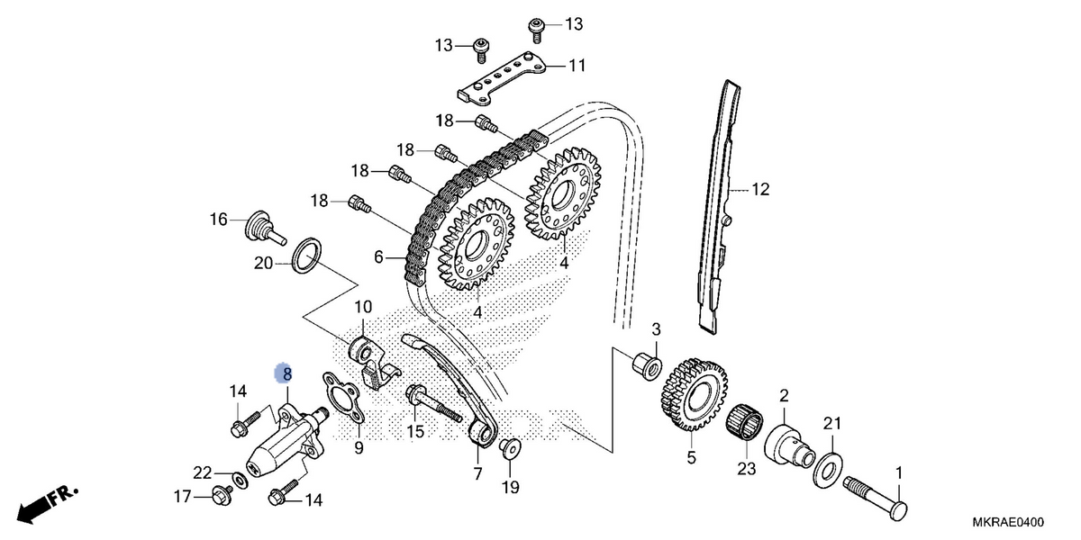 Honda OEM part 14520-MKR-DH1