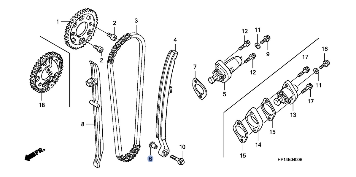 Honda OEM part 14521-HN8-000