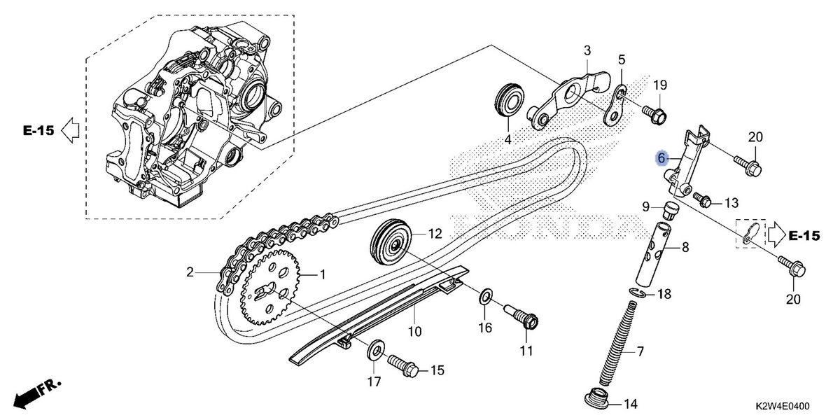 Honda OEM part 14521-K26-G01