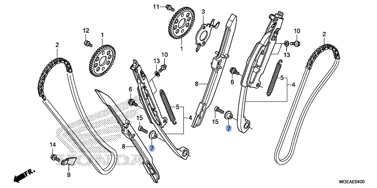 Honda OEM part 14521-MGE-010