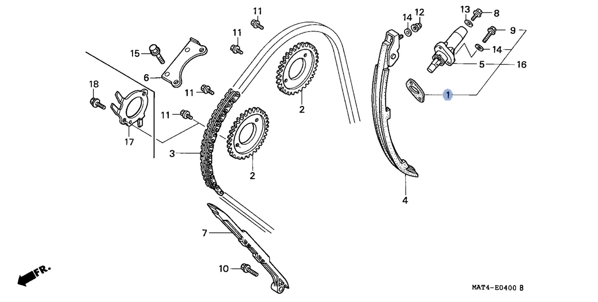 Honda OEM part 14523-MAL-A02
