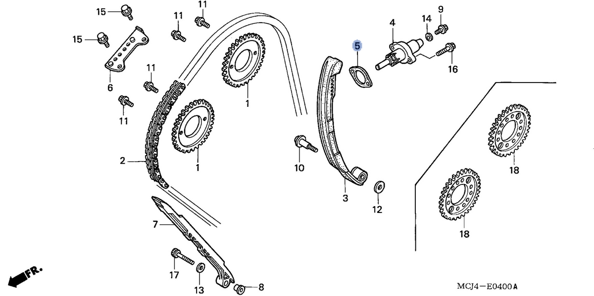 Honda OEM part 14523-MCJ-000