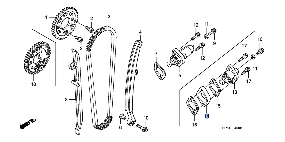 Honda OEM part 14525-HP1-600