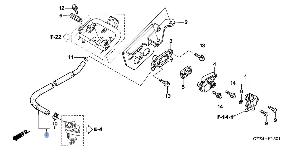 Honda OEM part 14529-GEZ-610