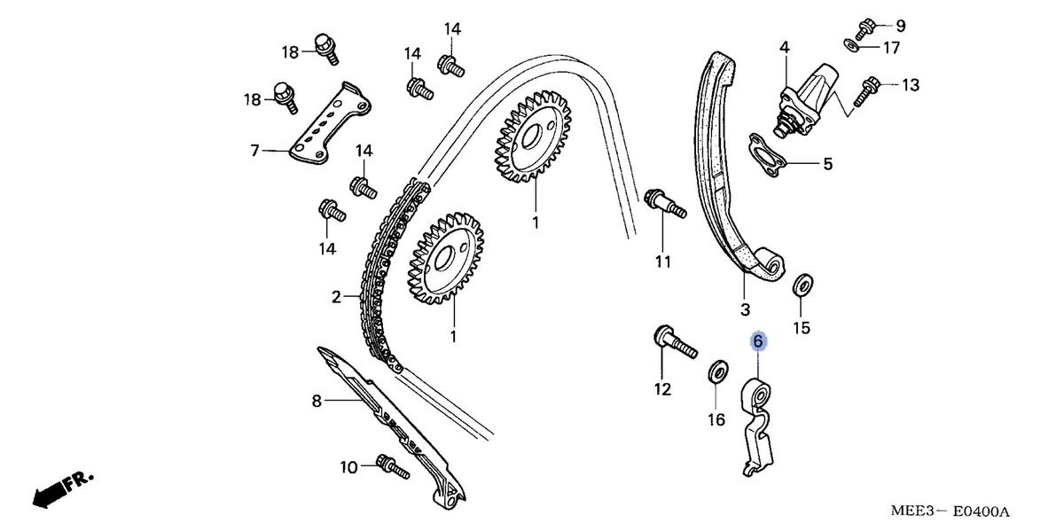 Honda OEM part 14530-MEE-D00