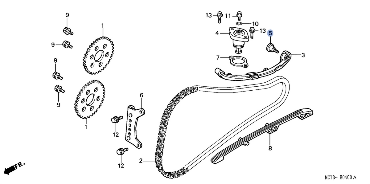 Honda OEM part 14531-MCT-000