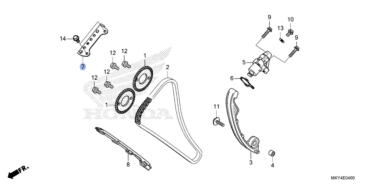 Honda OEM part 14546-MJE-D00