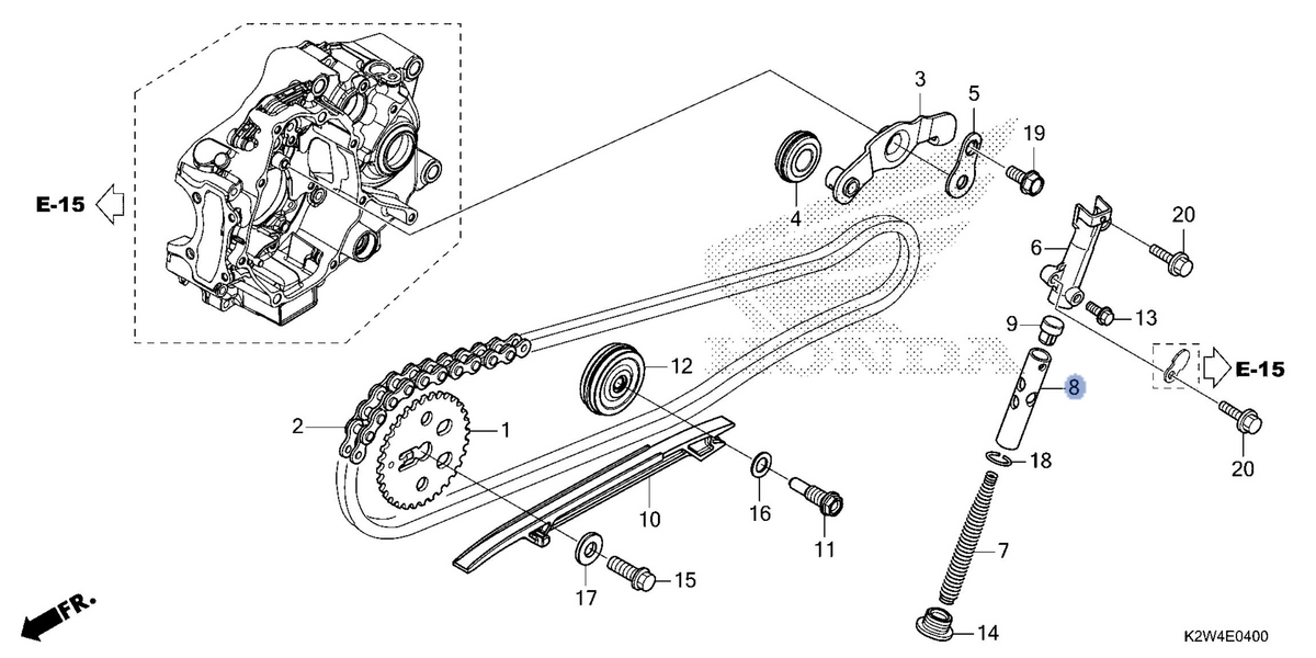 Honda OEM part 14550-K26-G01