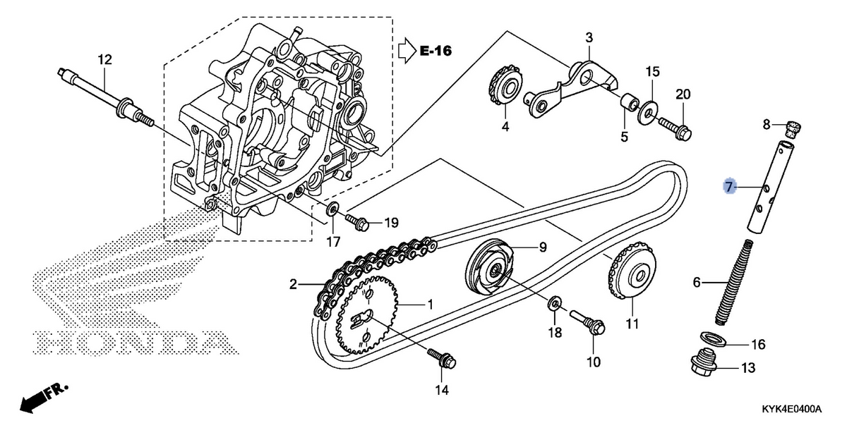 Honda OEM part 14550-KVR-C00