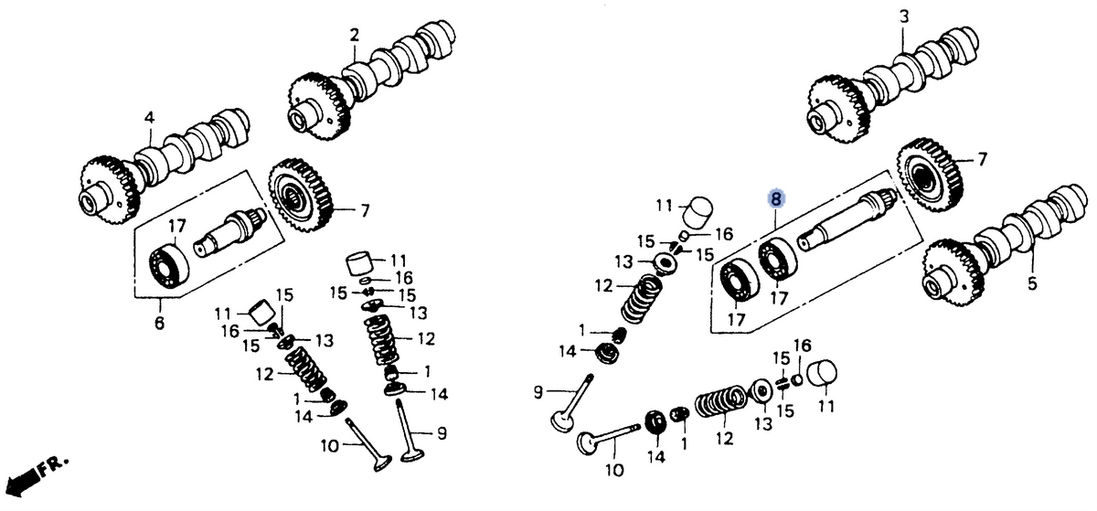 Honda OEM part 14550-MT3-000