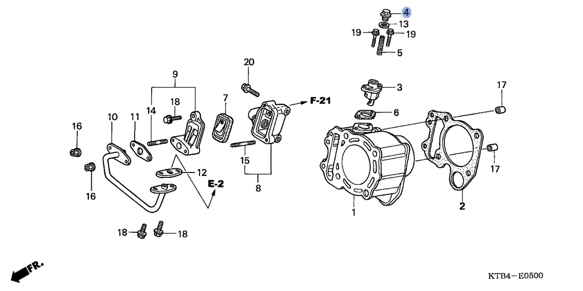 Honda OEM part 14552-KAB-003