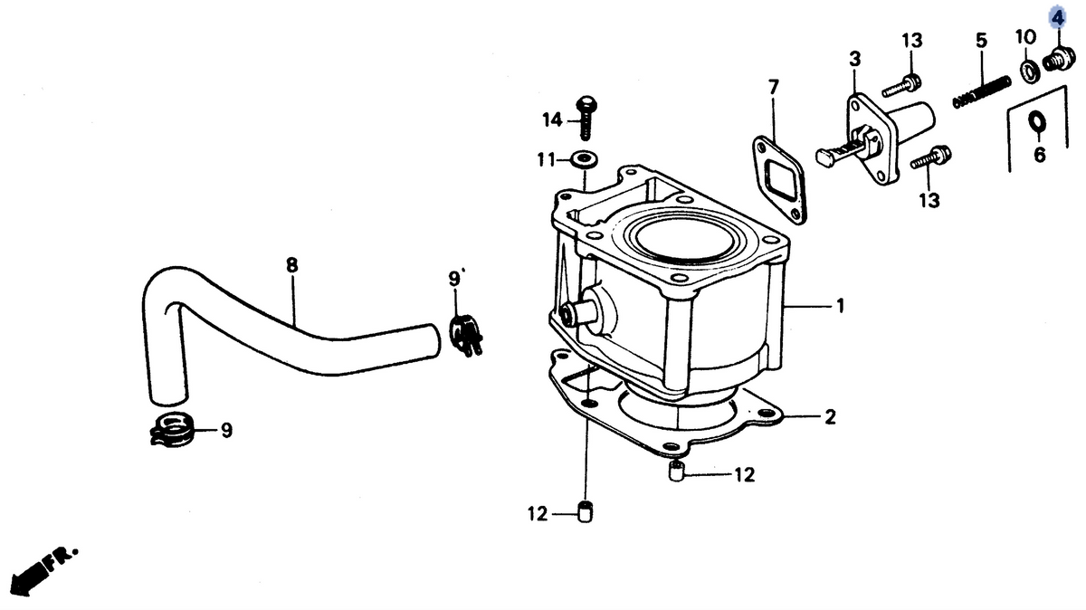 Honda OEM part 14552-KS4-003