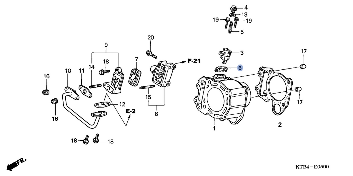 Honda OEM part 14555-KAB-771