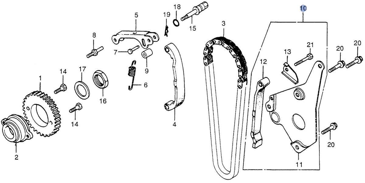 Honda OEM part 14600-415-305