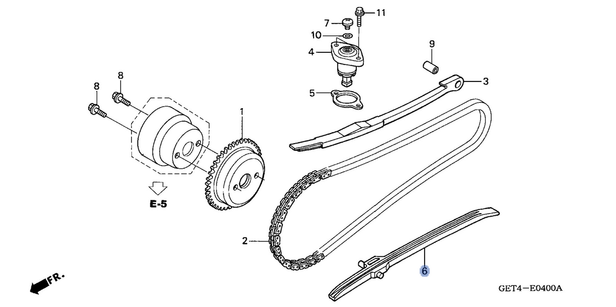 Honda OEM part 14611-GET-000