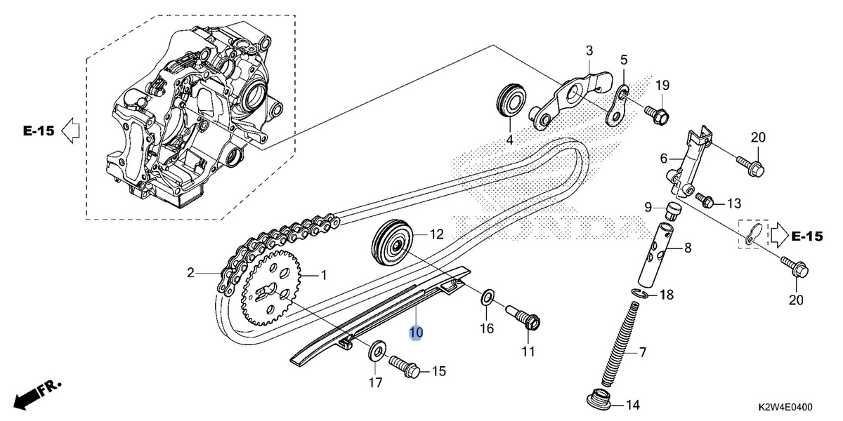 Honda OEM part 14611-K3F-T00
