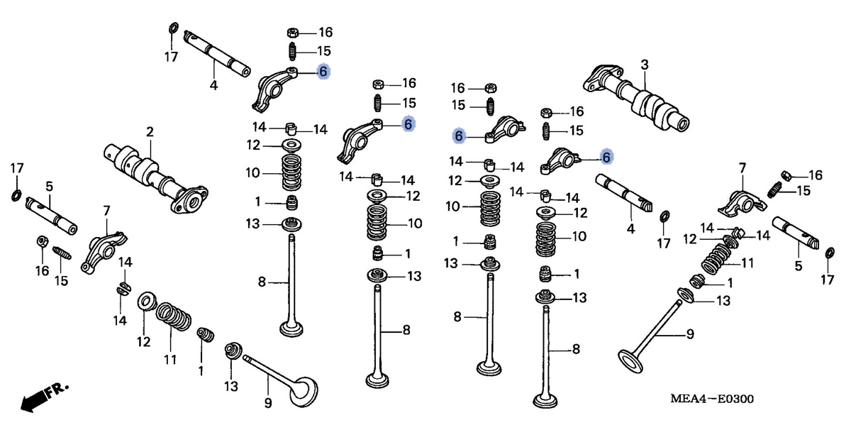 Honda OEM part 14611-MEA-670