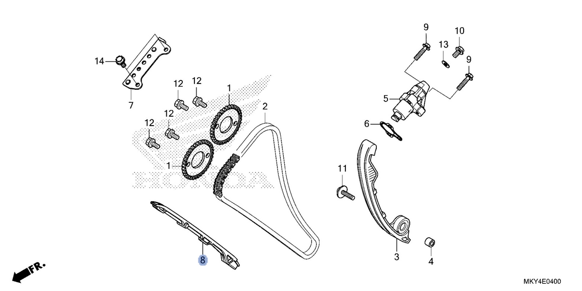 Honda OEM part 14611-MJE-D00