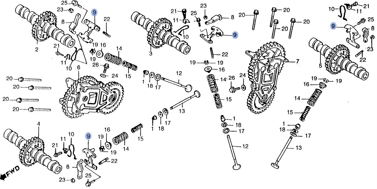 Honda OEM part 14614-ML7-000