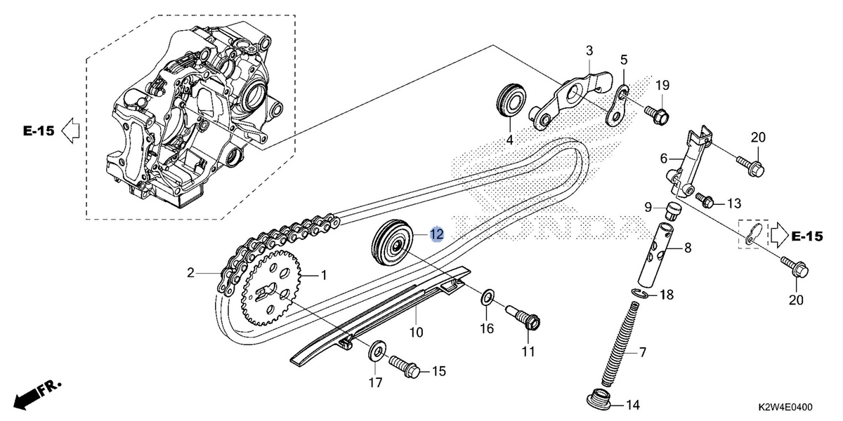 Honda OEM part 14620-K1M-T01