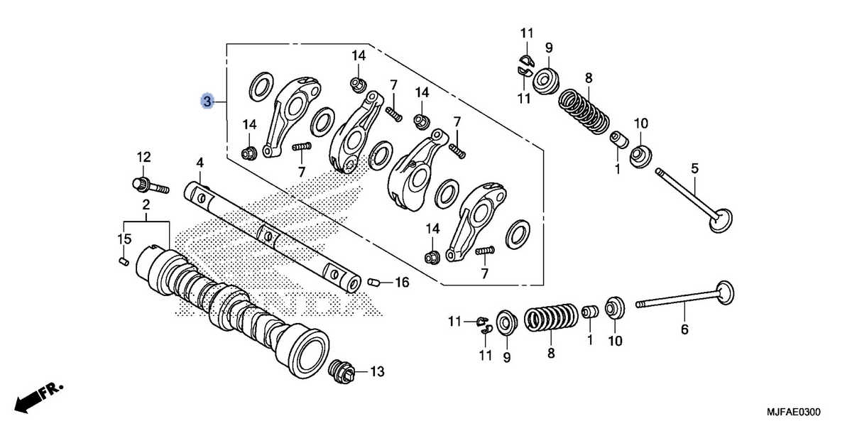 Honda OEM part 14620-MGS-D30