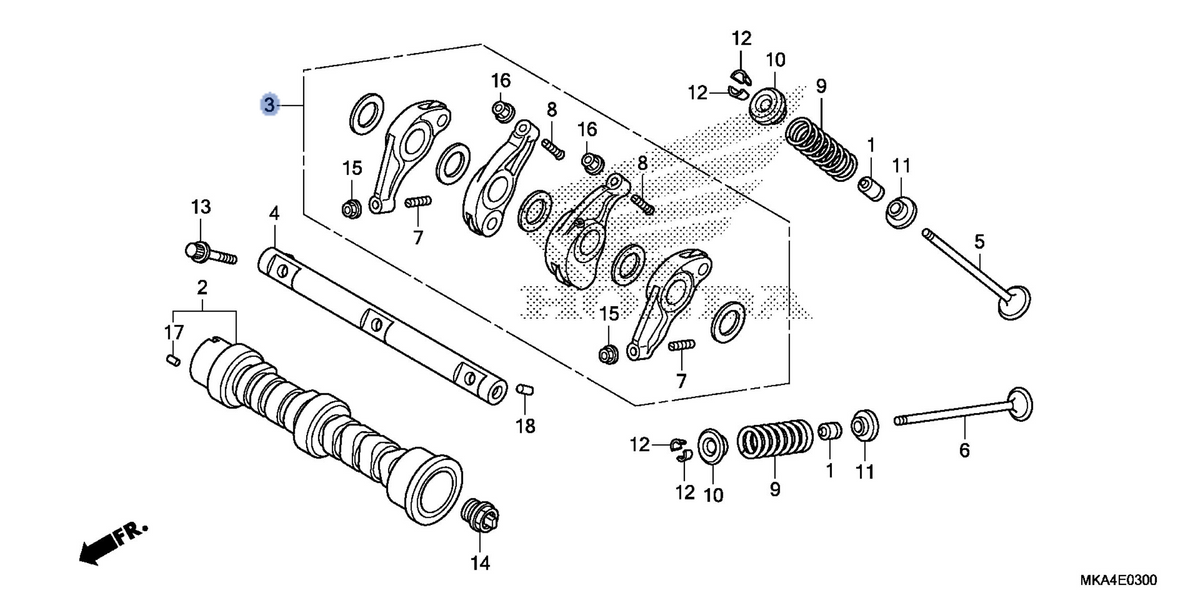 Honda OEM part 14620-MKA-D30