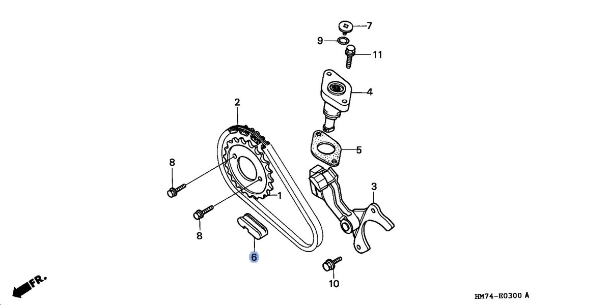 Honda OEM part 14621-HM7-000