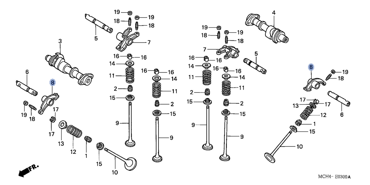 Honda OEM part 14621-MCH-000