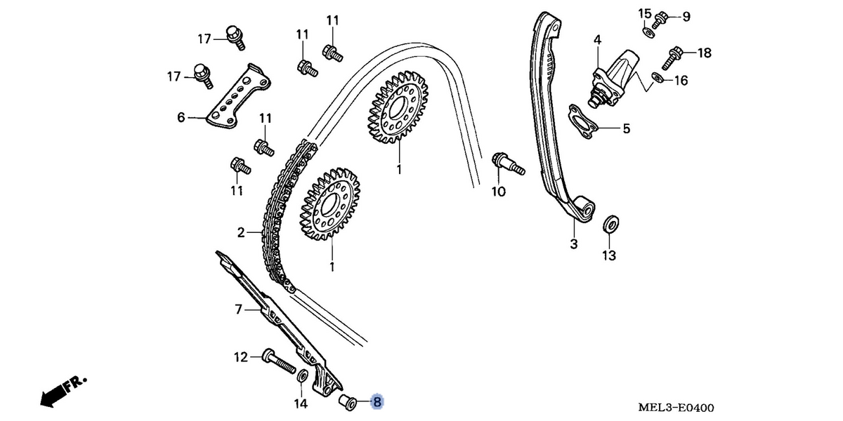 Honda OEM part 14626-MCJ-000