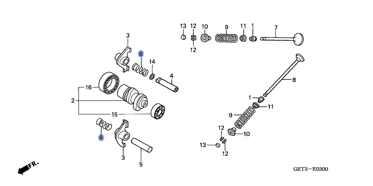 Honda OEM part 14642-GEE-000