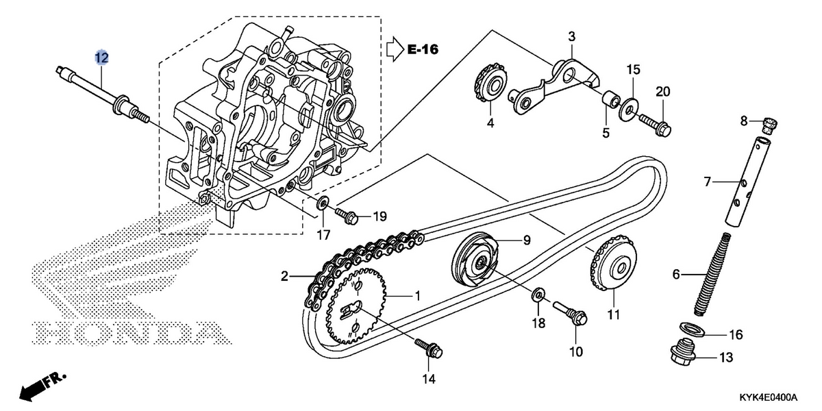 Honda OEM part 14675-KWW-740