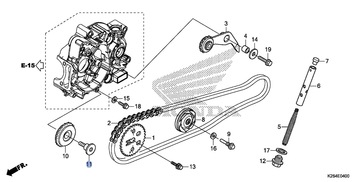 Honda OEM part 14675-KYZ-900