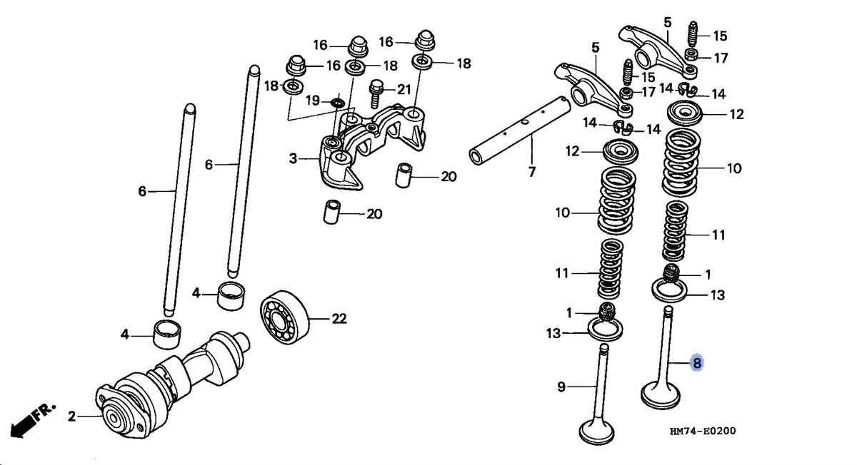 Honda OEM part 14711-HM7-000