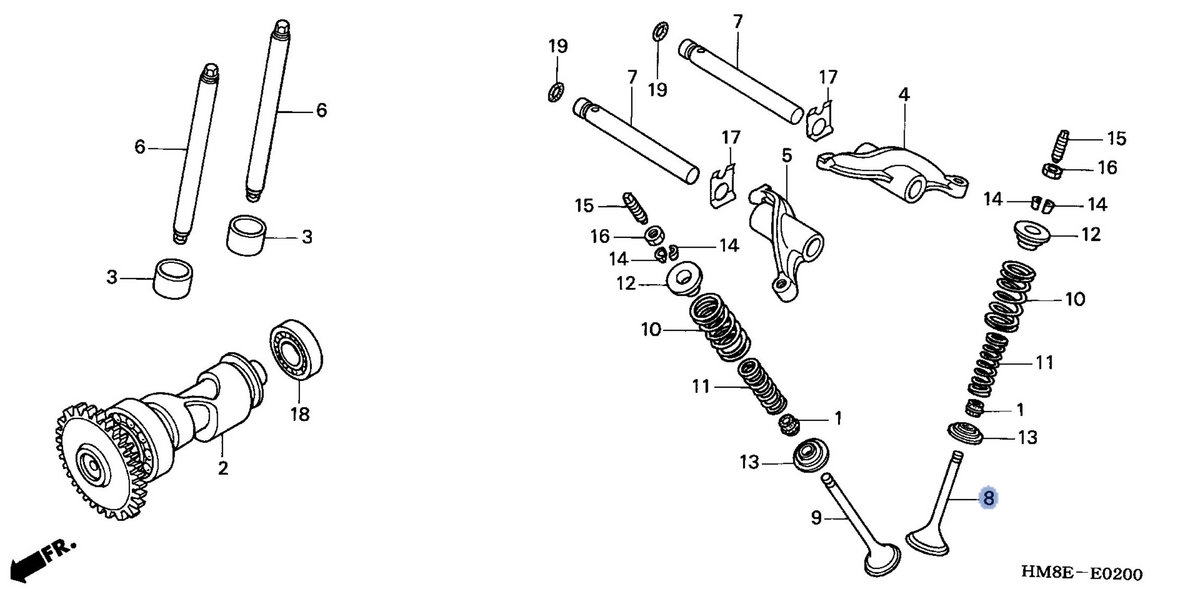 Honda OEM part 14711-HM8-A40