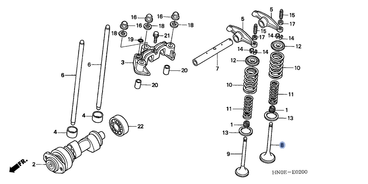 Honda OEM part 14711-HN0-670