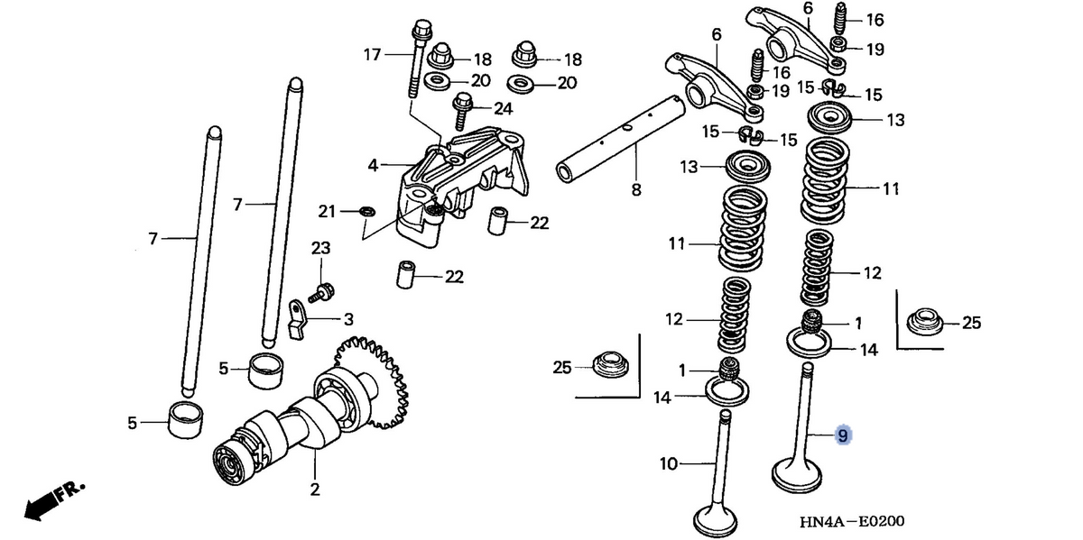 Honda OEM part 14711-HN5-M00