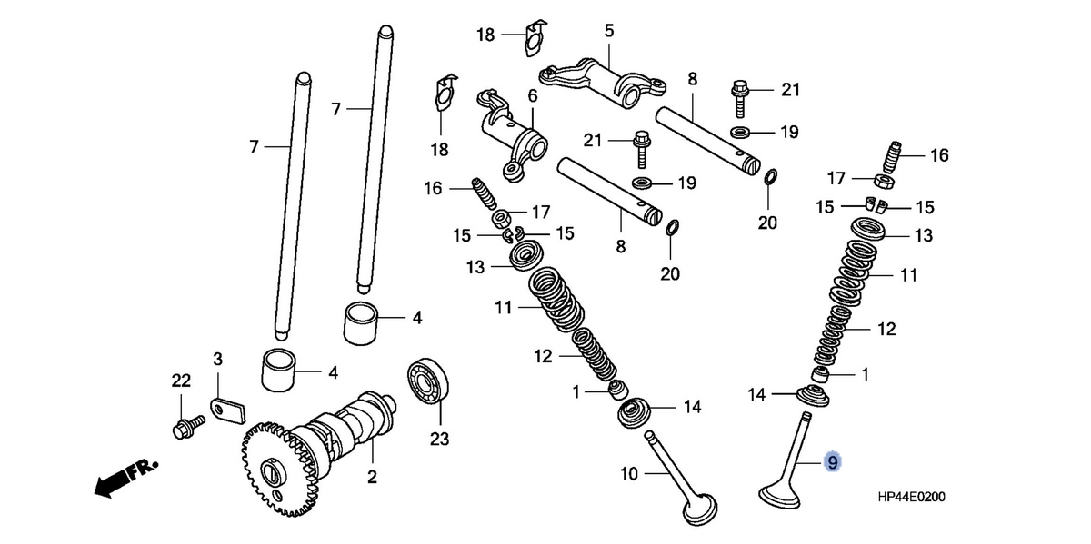 Honda OEM part 14711-HN7-000
