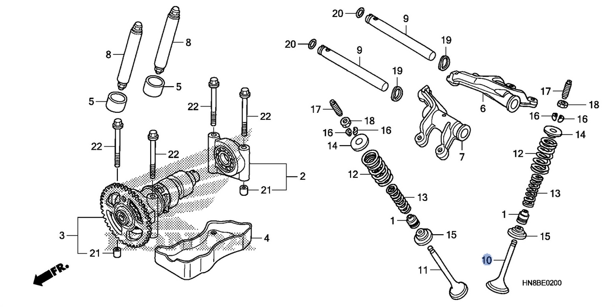Honda OEM part 14711-HN8-000