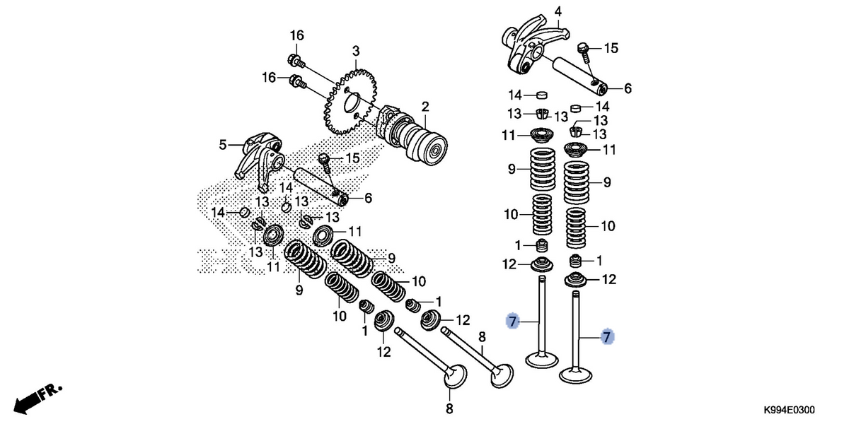 Honda OEM part 14711-K31-900