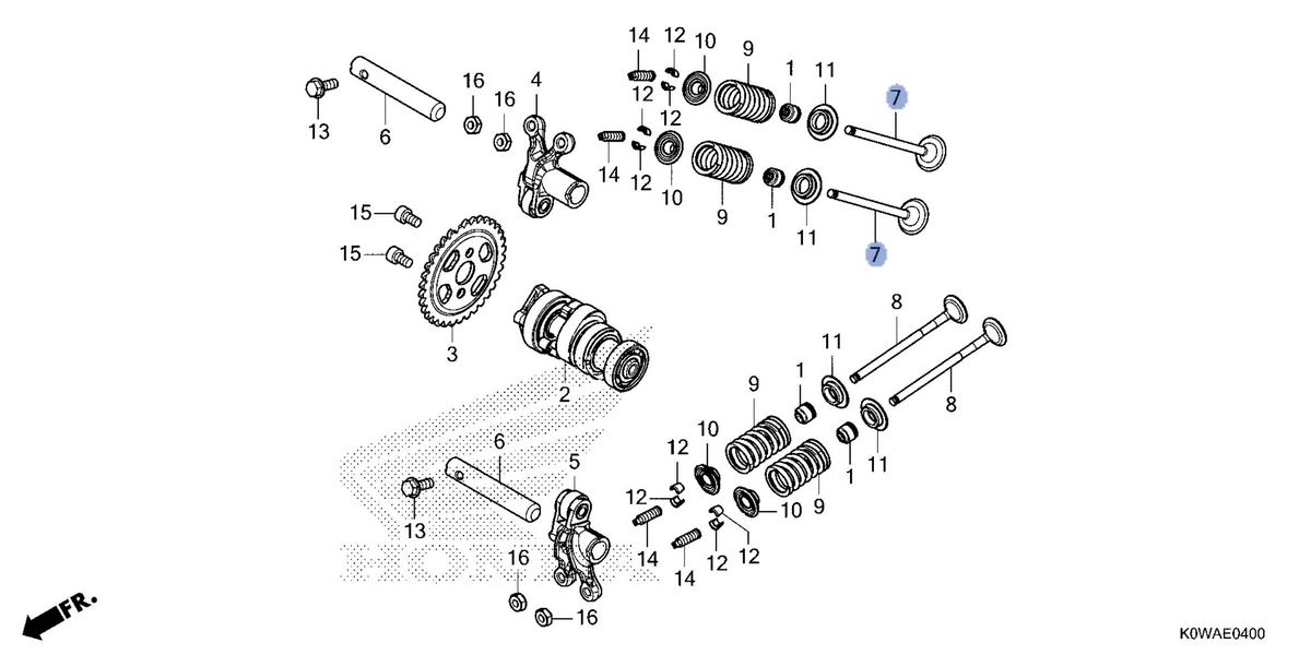Honda OEM part 14711-K40-F00