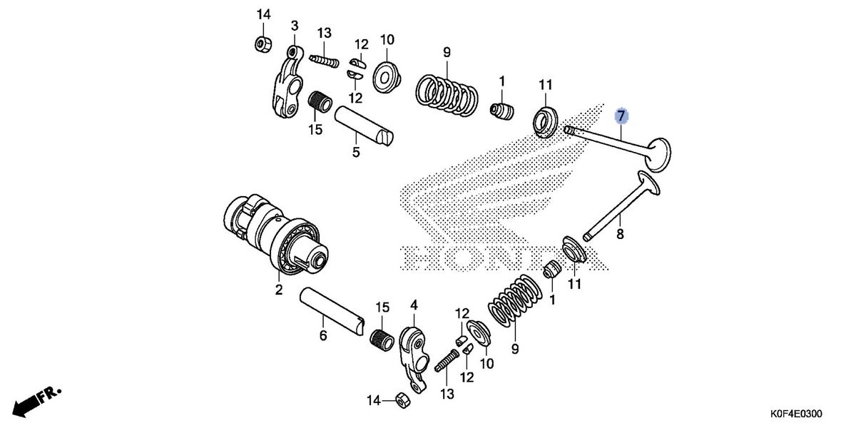 Honda OEM part 14711-K73-T30