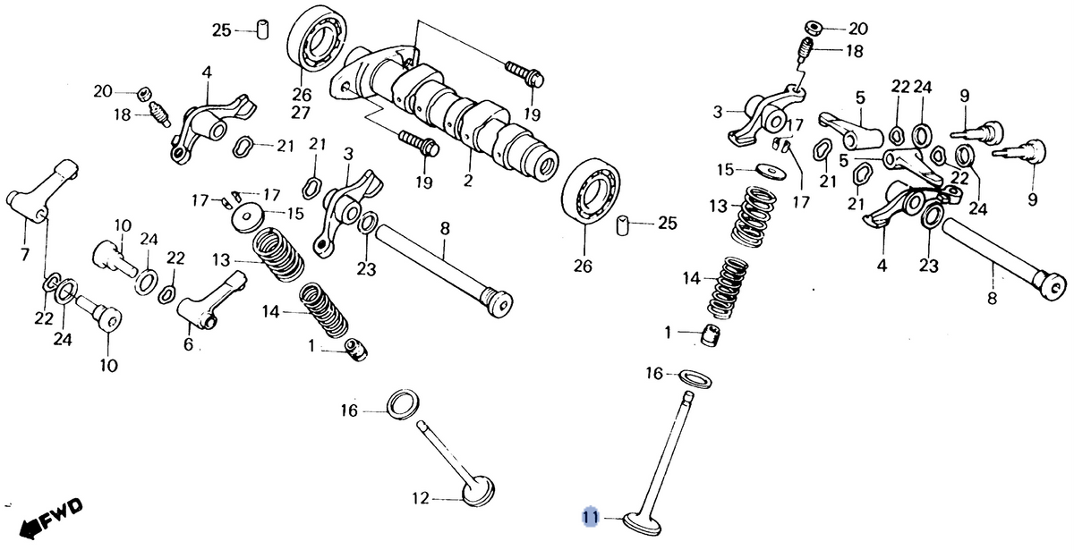 Honda OEM part 14711-KK1-000